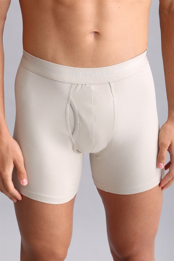 Mısırlı Modal by TENCEL SPARTACUS PLUS PERFORMANCE Long Boxer Toprak Bej