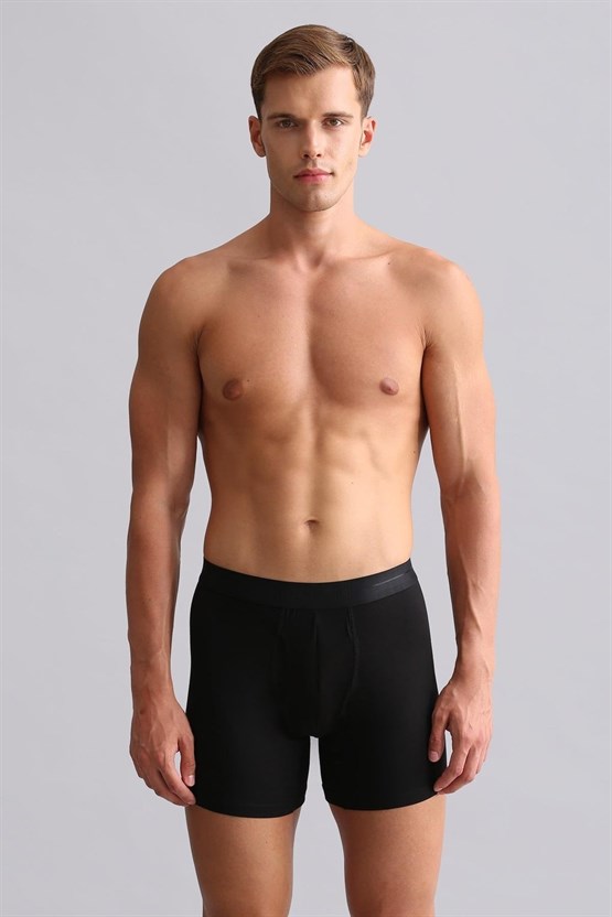Mısırlı Modal by TENCEL SPARTACUS PLUS PERFORMANCE Long Boxer Siyah