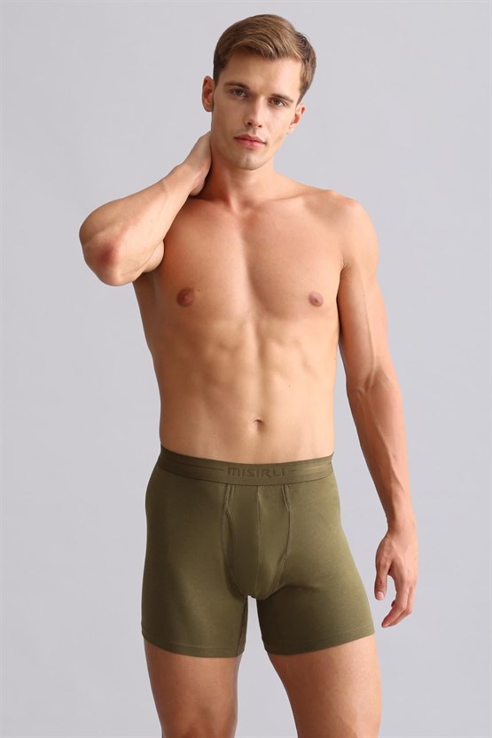 Mısırlı Modal by TENCEL SPARTACUS PLUS PERFORMANCE Long Boxer Koyu Haki