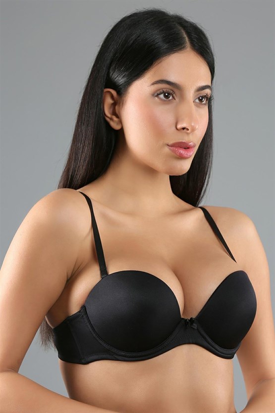 Mısırlı New Bra B Cup Extra Push Up Basic Sütyen Siyah