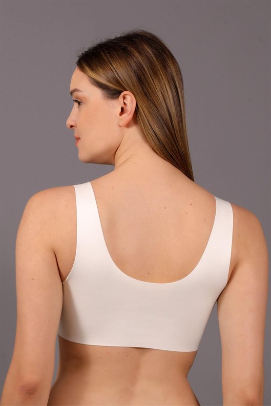 Mısırlı New Bra Desteksiz Hayalet Bralet Sütyen Ekru