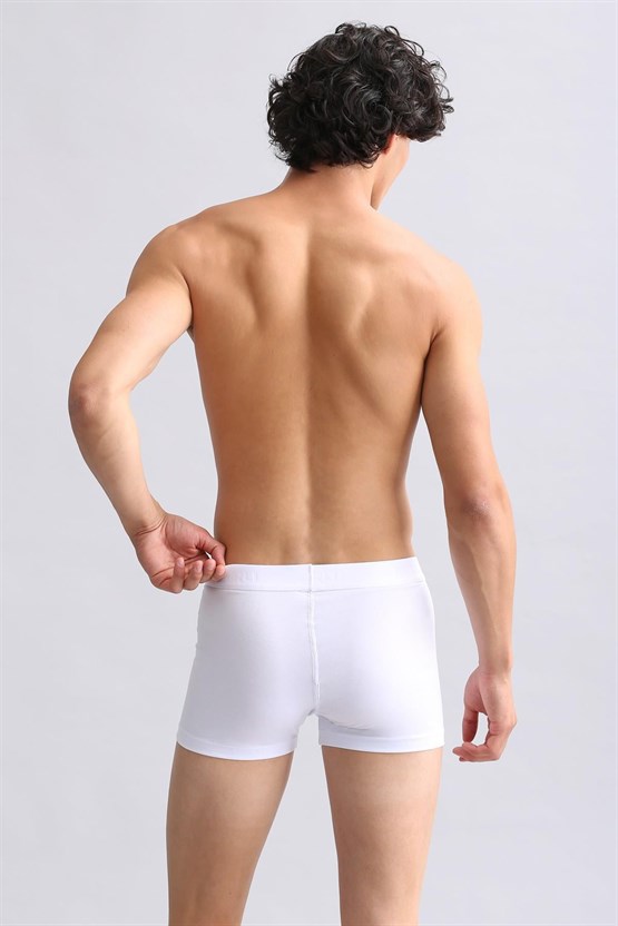 Mısırlı ORGANIC Pamuklu Compact Cotton Klasik Boxer Beyaz