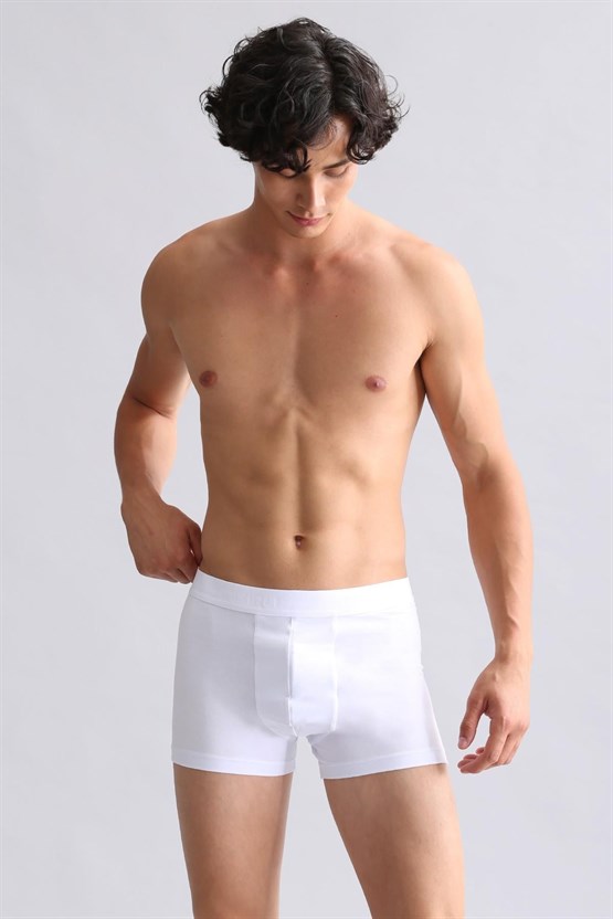 Mısırlı ORGANIC Pamuklu Compact Cotton Klasik Boxer Beyaz
