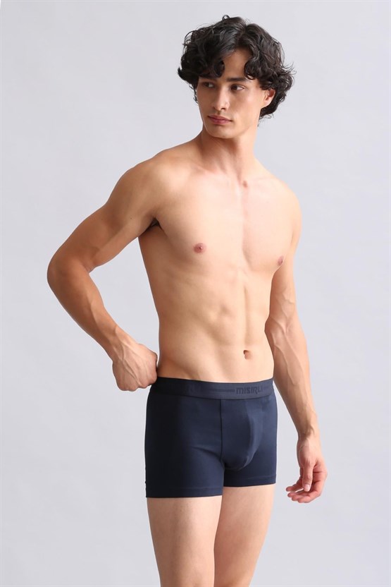 Mısırlı ORGANIC Pamuklu Compact Cotton Klasik Boxer Lacivert