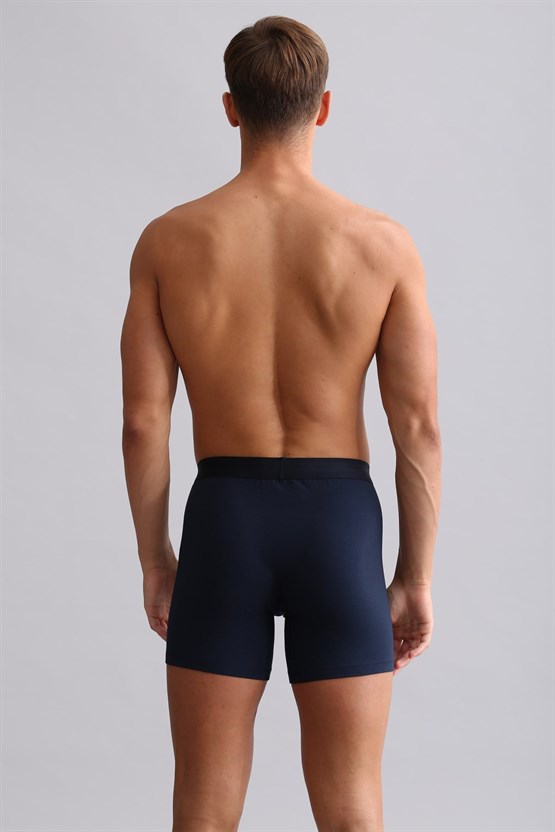 Mısırlı ORGANIC Pamuklu SPARTACUS PLUS PERFORMANCE Long Boxer Lacivert