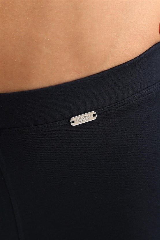 Mısırlı ORGANIC Pamuklu ZEUS LUXURY Regular Fit Metal Armalı Long Boxer Lacivert