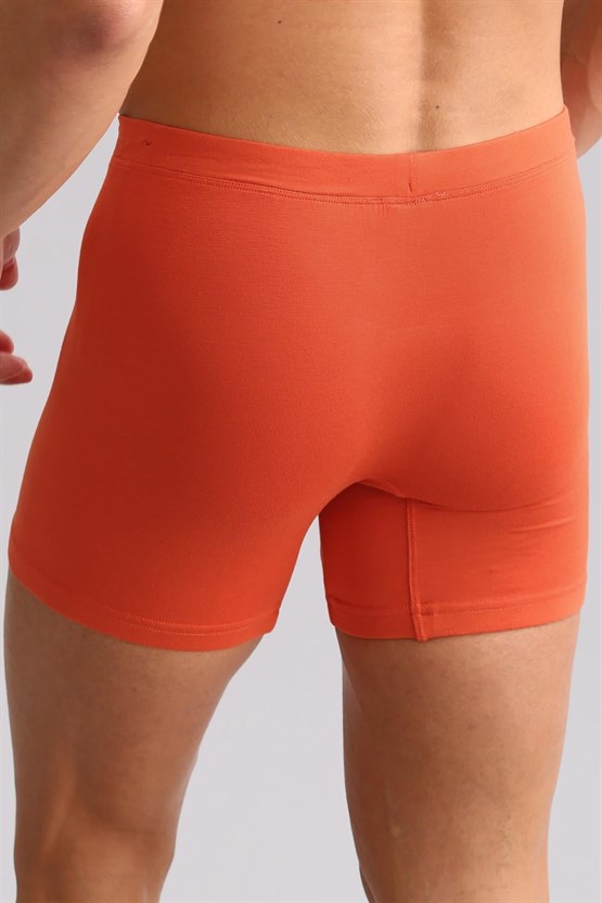 Mısırlı ORGANIC Pamuklu ZEUS LUXURY Regular Fit Metal Armalı Long Boxer Pas Kırmızı