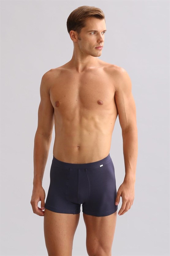 Mısırlı ORGANIC Pamuklu ZEUS LUXURY Regular Fit Metal Armalı Boxer Antrasit