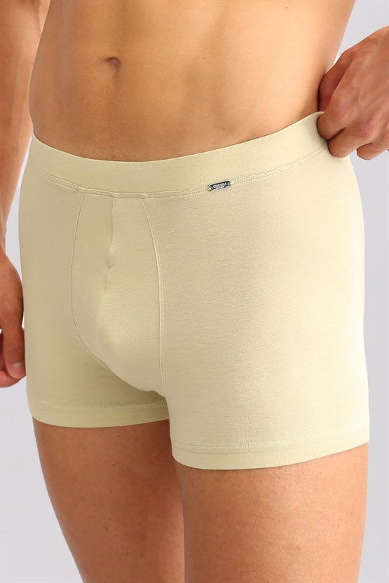 Mısırlı ORGANIC Pamuklu ZEUS LUXURY Regular Fit Metal Armalı Boxer Haki Ada