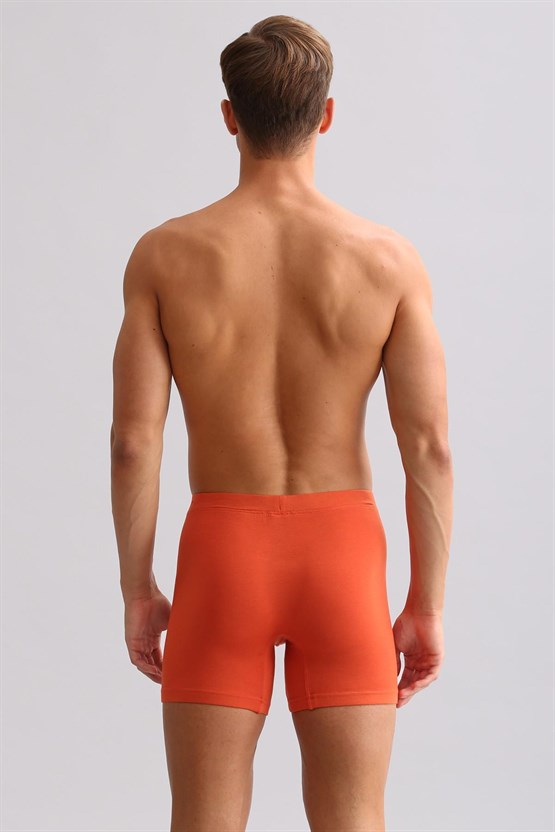 Mısırlı ORGANIC Pamuklu ZEUS LUXURY Regular Fit Metal Armalı Long Boxer Pas Kırmızı