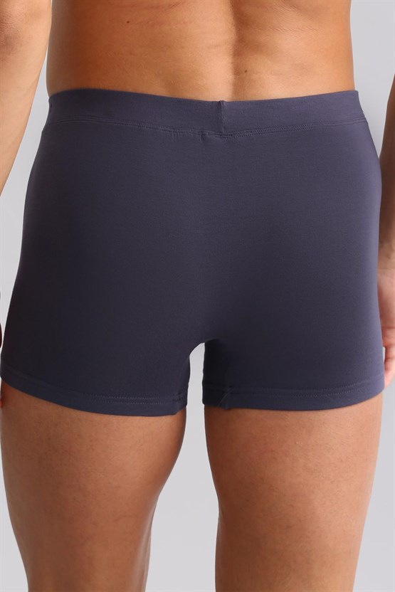 Mısırlı ORGANIC Pamuklu ZEUS LUXURY Regular Fit Metal Armalı Boxer Antrasit