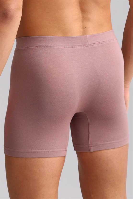 Mısırlı ORGANIC Pamuklu ZEUS LUXURY Regular Fit Metal Armalı Long Boxer Lavender