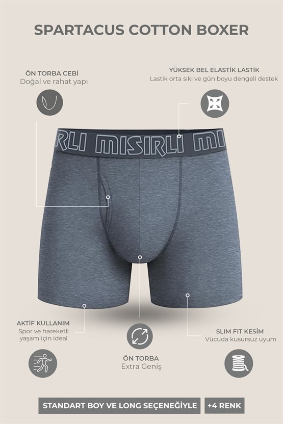 Mısırlı SPARTACUS PERFORMANCE Boxer Siyah