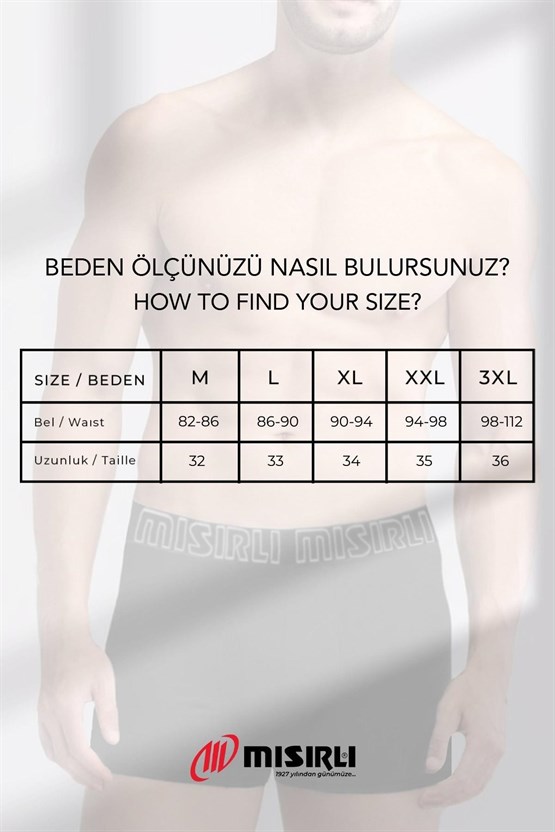 Mısırlı SPARTACUS PERFORMANCE Pamuklu Long Boxer Gri