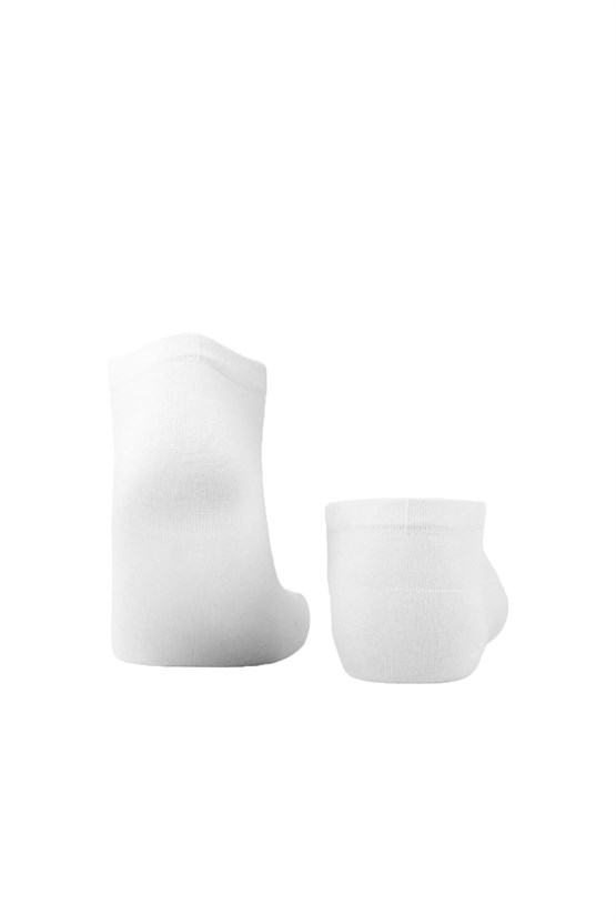 Mısırlı Unisex Bambu 7 Çift Patik Çorap Beyaz