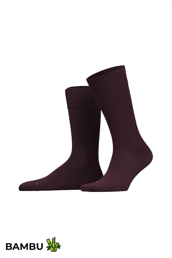 Mısırlı Unisex Bambu Soket Çorap Likralı Mor