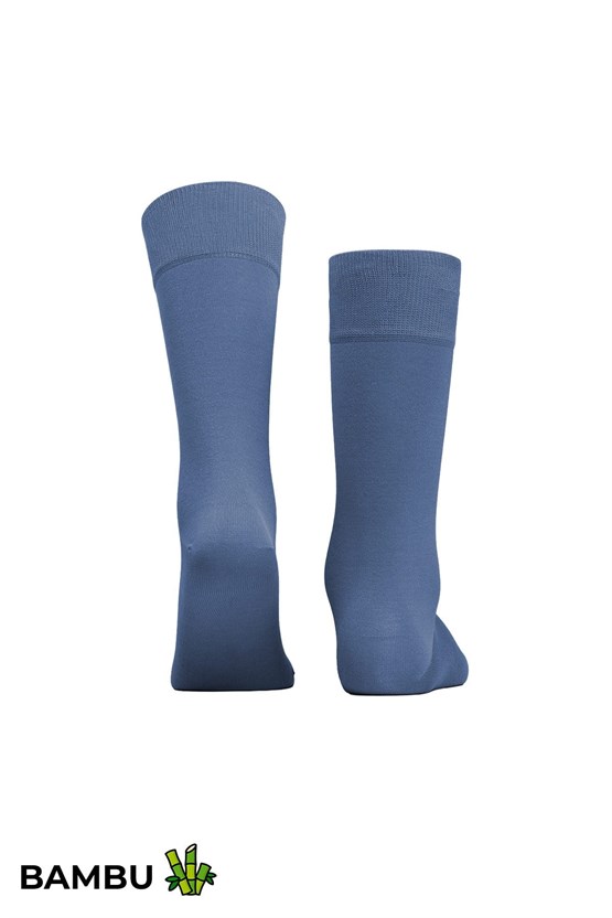 Mısırlı Unisex Bambu Soket Çorap Likralı Gece Mavisi