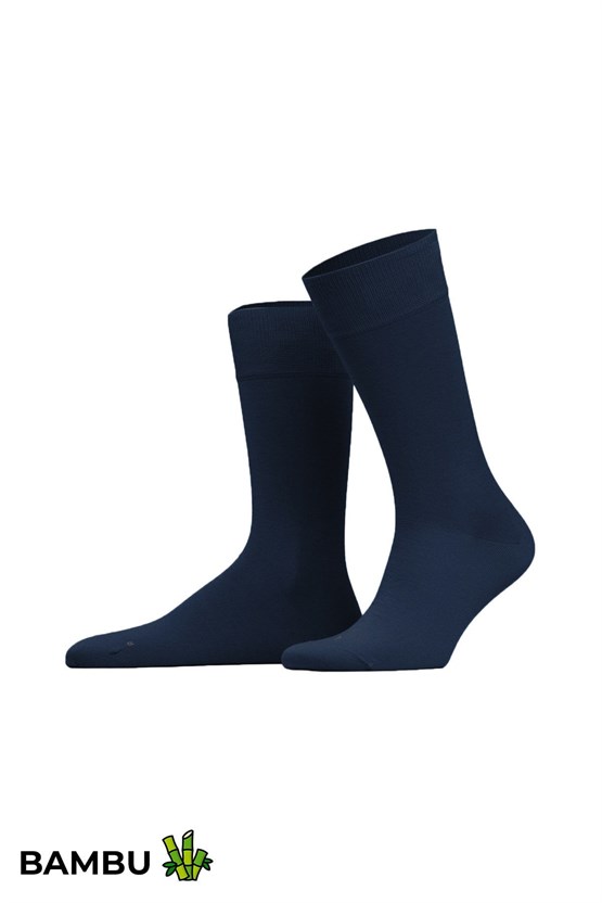 Mısırlı Unisex Bambu Soket Çorap Likralı Lacivert