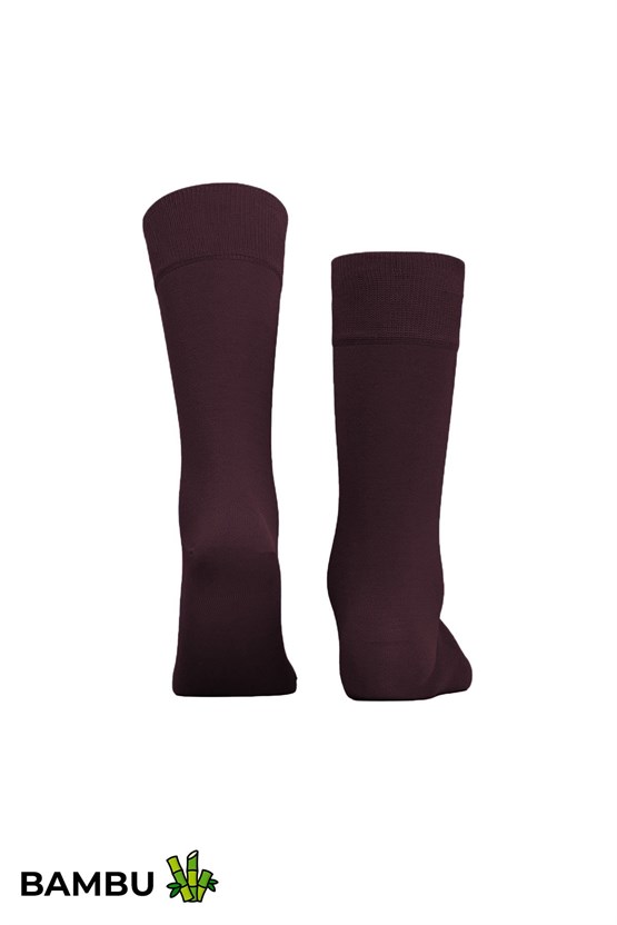 Mısırlı Unisex Bambu Soket Çorap Likralı Mor