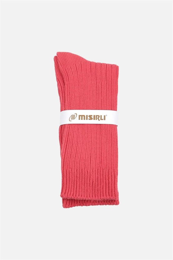 Mısırlı Unisex Pamuklu Bio Cotton Kışlık Soket Çorap Pembe