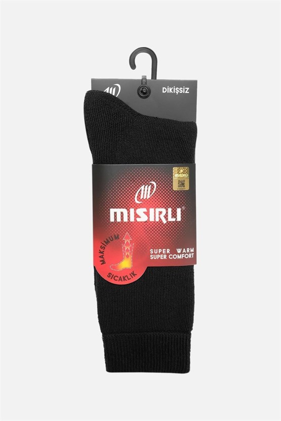 Mısırlı Unisex Termal Tekli Soket Çorap Siyah