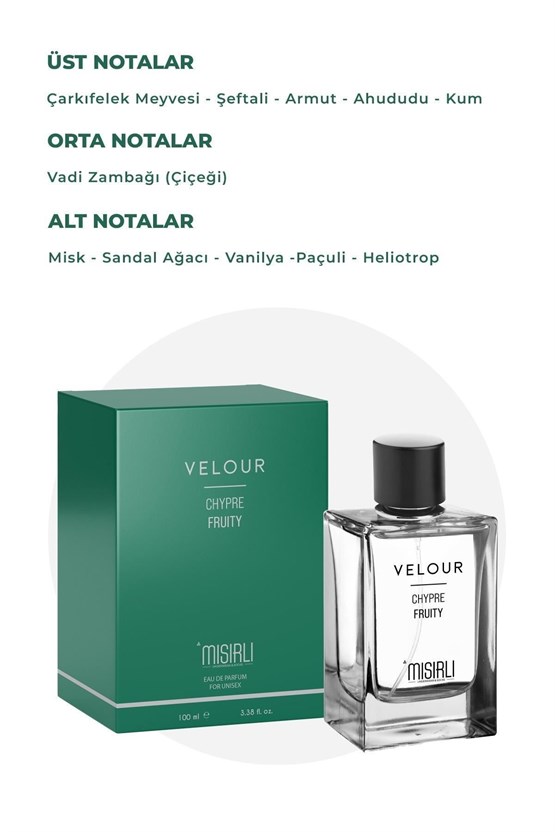Mısırlı VELOUR – 100 ml EDP Unisex Parfüm Renksiz