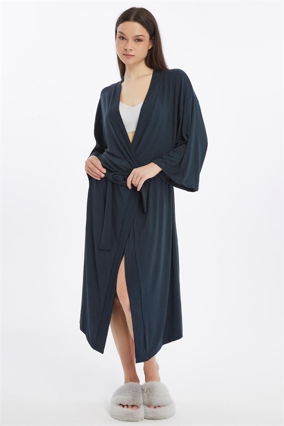 Mısırlı Viscon Uzun Sabahlık Antrasit