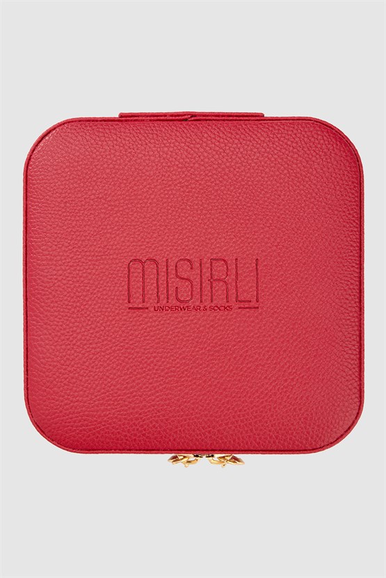 Unisex Mücevher Çantası Kırmızı