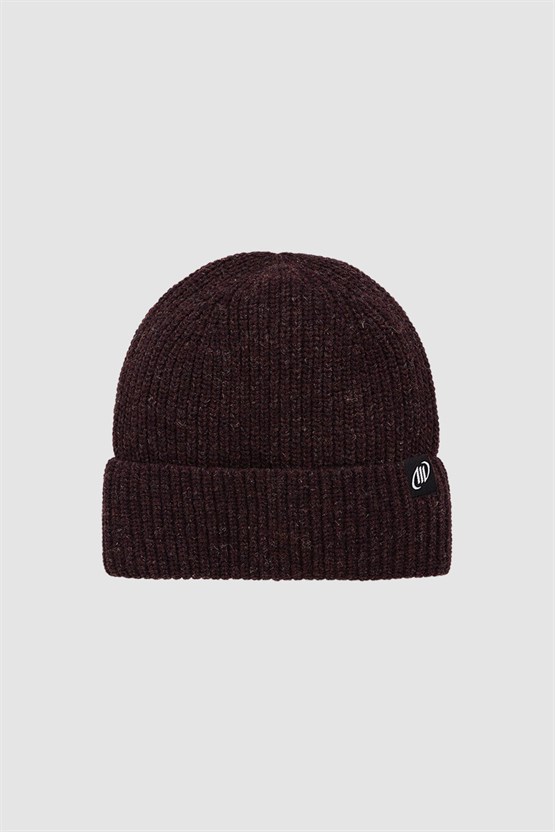 Unisex Yün Bere Eldiven Takımı - Milda Bordo