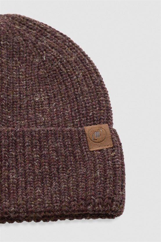 Unisex Yün Bere Eldiven Takımı - Milda Kahverengi