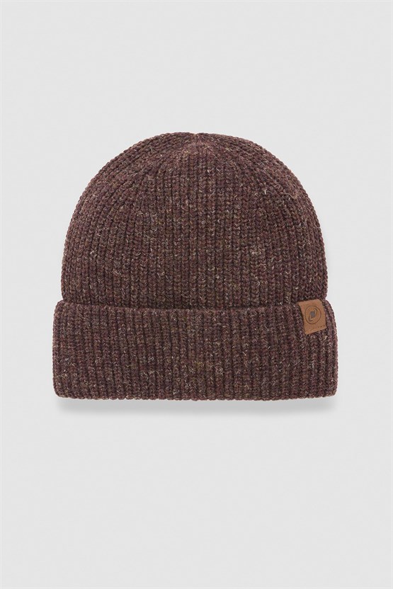 Unisex Yün Bere Eldiven Takımı - Milda Kahverengi