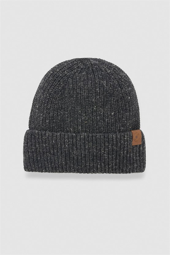 Unisex Yün Bere Eldiven Takımı - Milda Siyah