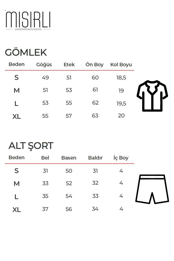 Viskon Kısa Kollu Askılı Tişört Şort Takım İndigo
