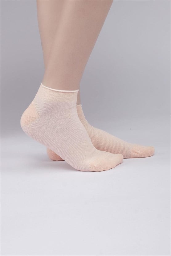 Aytuğ Kadın Modal Tekli Sneaker(Patik) Çorap Somon