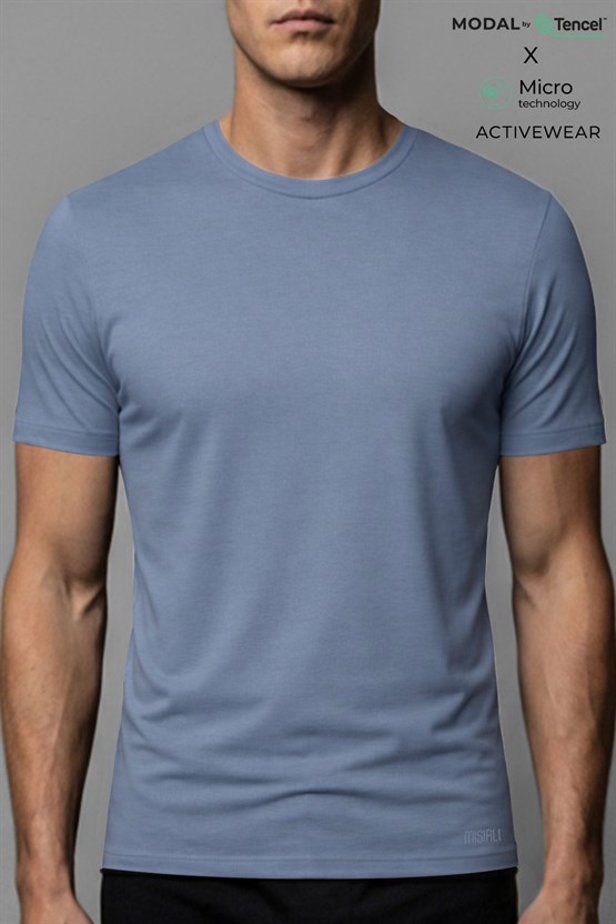 Arnaldo Erkek Modal by Tencel Tişört SİYAH