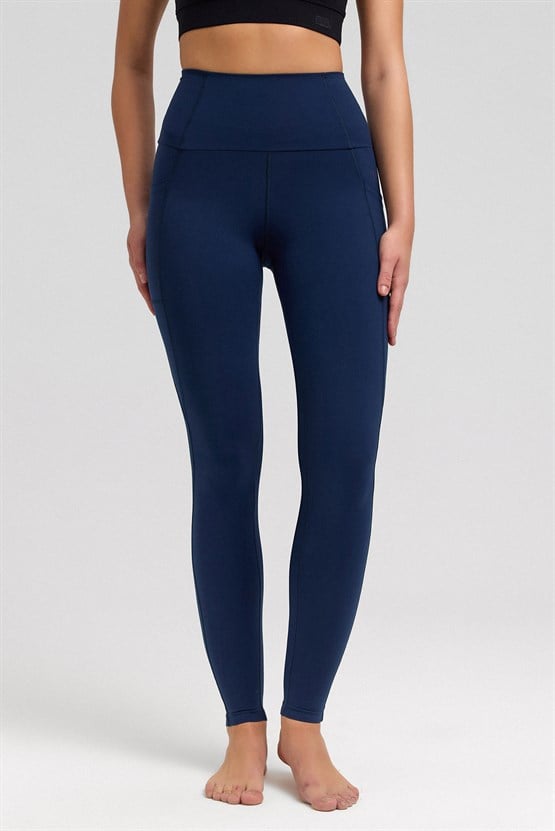 Kadın Activewear Ottaiva Uzun Tayt Lacivert