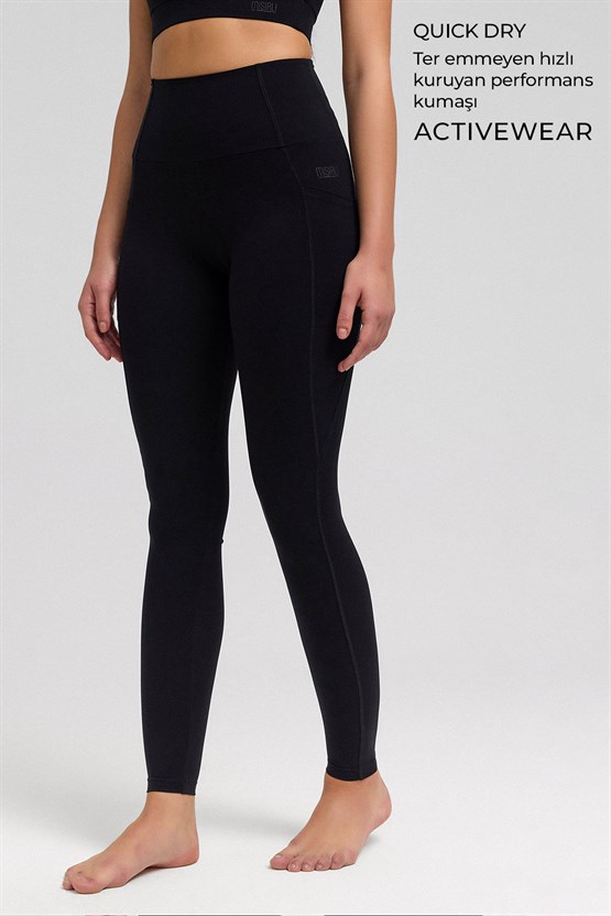Kadın Activewear Ottaiva Uzun Tayt Siyah