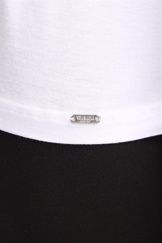 Mısırlı BAMBU ZEUS LUXURY Regular Fit Basic Atlet Beyaz