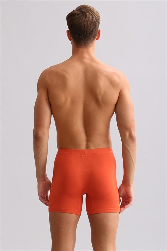 Mısırlı BAMBU ZEUS LUXURY Regular Fit Metal Armalı Long Boxer Pas Kırmızı