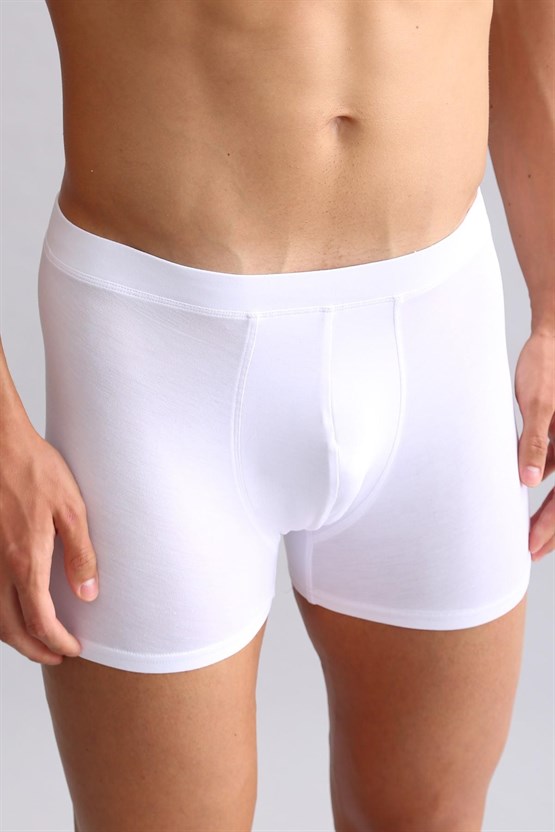 Mısırlı BAMBU ZEUS Regular Fit Boxer Beyaz