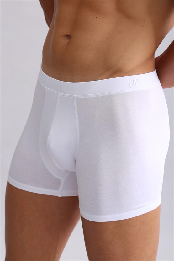 Mısırlı BAMBU ZEUS Regular Fit Boxer Beyaz