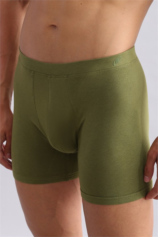 Mısırlı BAMBU ZEUS Regular Fit Long Boxer Haki