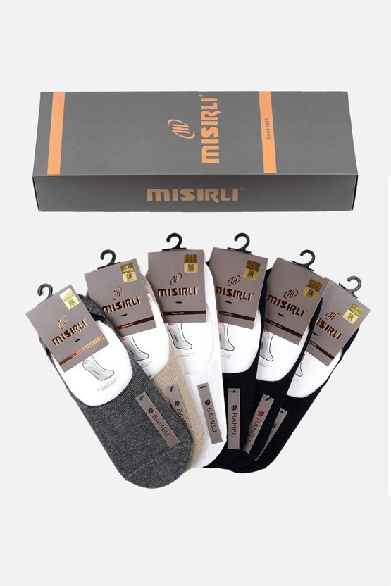 Mısırlı Erkek Bambu 6 Çift Yazlık Babet Çorap Çok Renkli