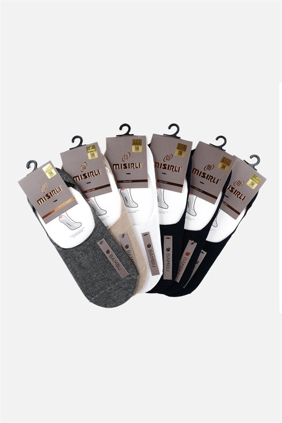Mısırlı Erkek Bambu 6 Çift Yazlık Babet Çorap Çok Renkli