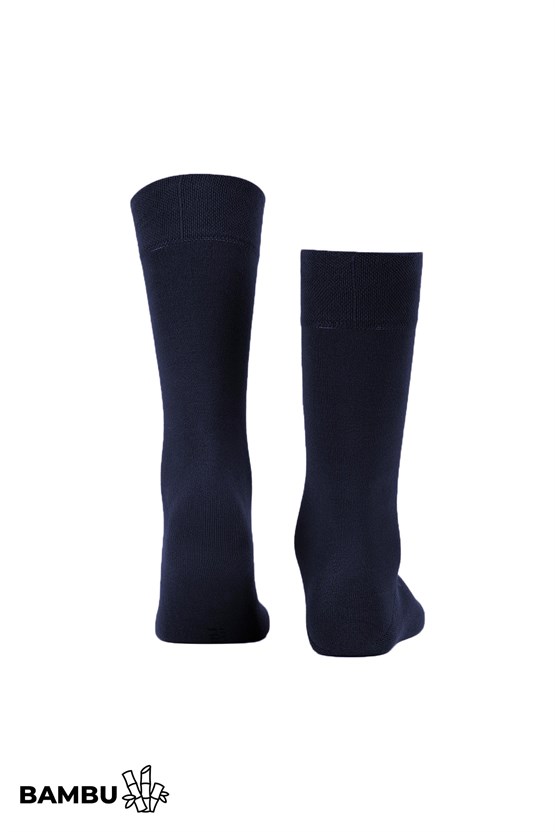 Mısırlı Erkek Bambu Ergonomik Tekli Soket Çorap Lacivert