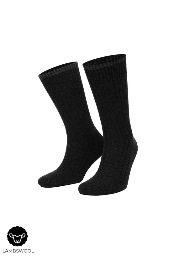 Mısırlı Erkek Kuzu Yünü (Lambswool) 6 Çift Kutulu Soket Çorap Çok Renkli