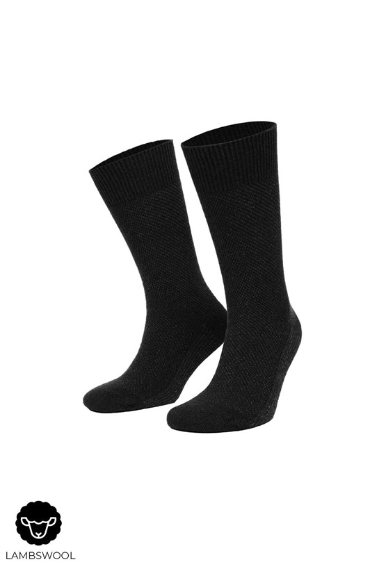 Mısırlı Erkek Kuzu Yünü (Lambswool) 6 Çift Kutulu Soket Çorap Çok Renkli