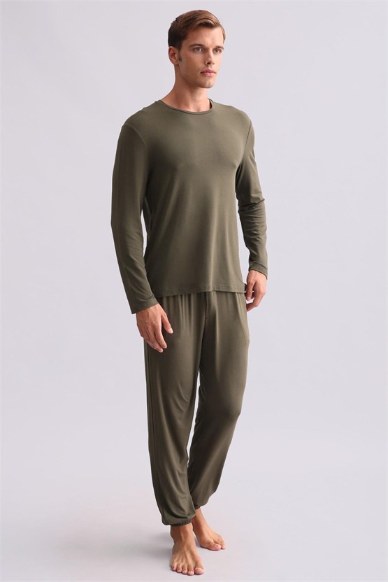Mısırlı Erkek Modal Sweatshirt Haki