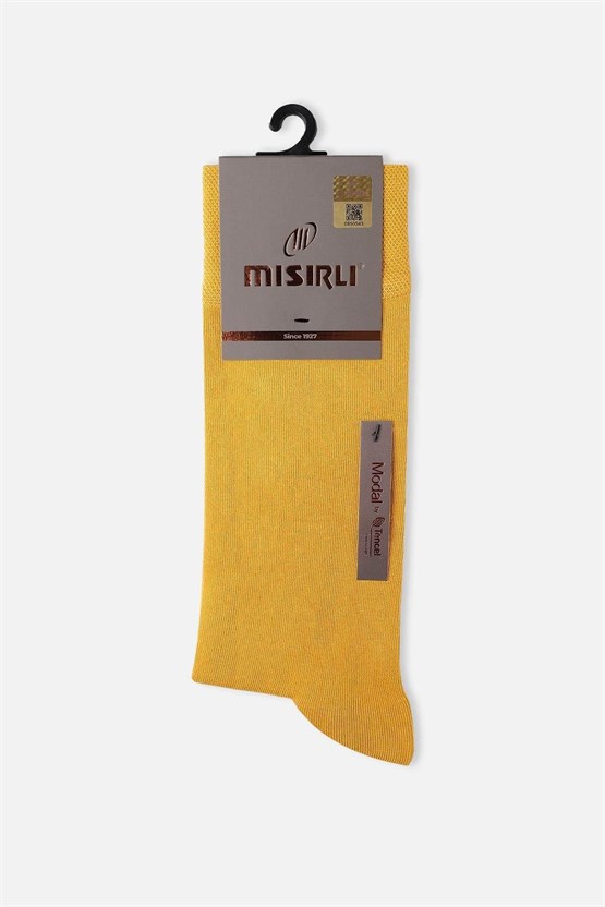 Mısırlı Erkek Modal Tekli Soket Çorap Sarı