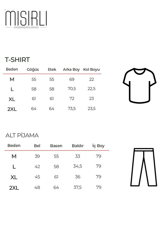 Mısırlı Erkek Pamuk Ekoseli Pijama Takım Adaçayı Yeşili
